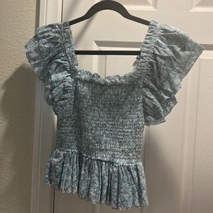 ANTHROPOLOGIE smocked top size XS